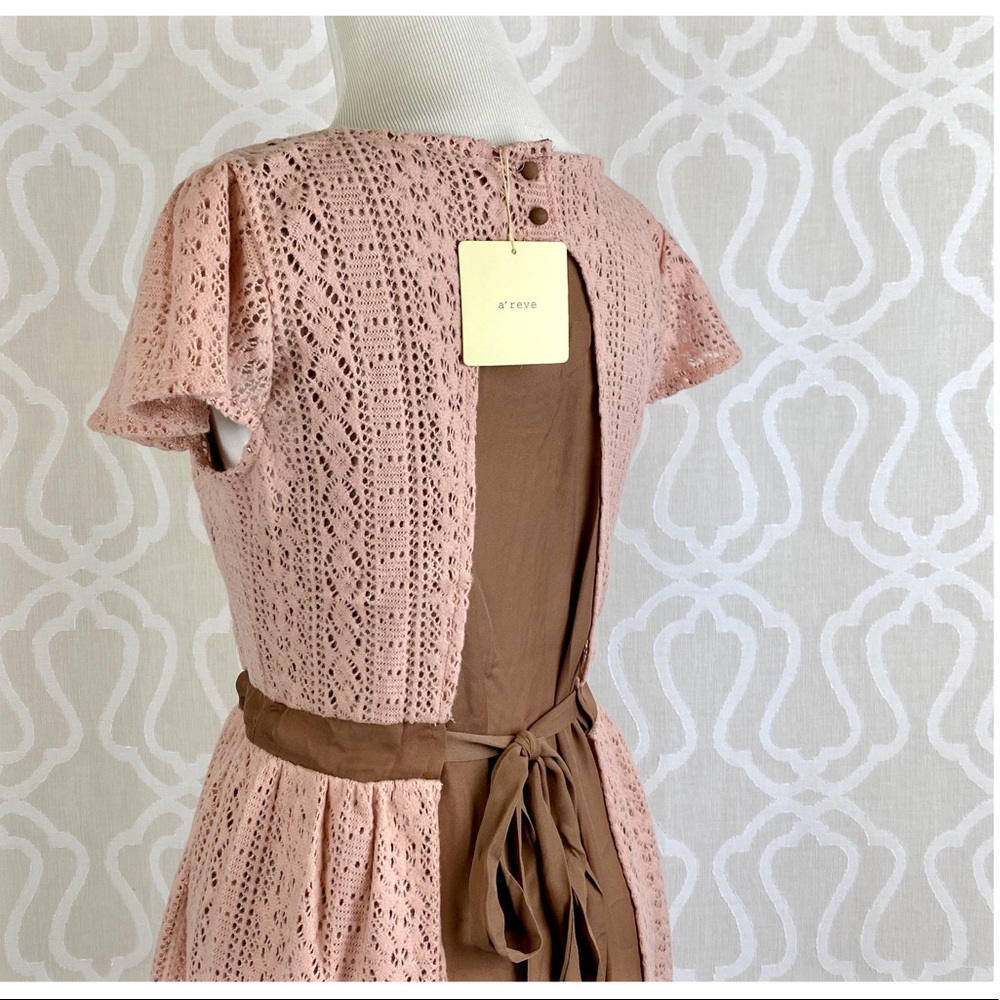Julie Brushed Lace Overlay Dress - Picture 7 of 8
